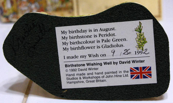 Birthstone Wishing Well by David Winter