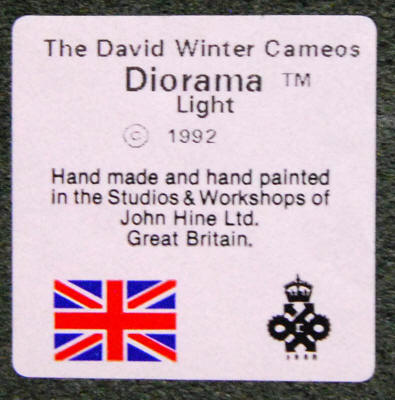 Diorama for Cameos, Light, by David Winter