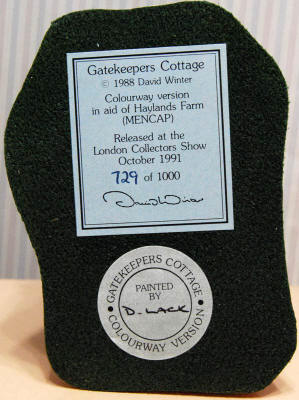 Gatekeepers Cottage Colourway by David Winter